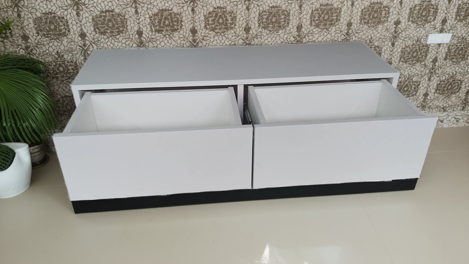 Bancada Suspensa Com Duas Gavetas 128x40x30